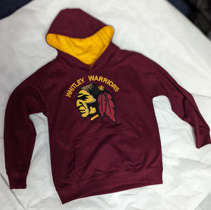 Whitley Warriors Ice Hockey Hoodie- Maroon/Gold