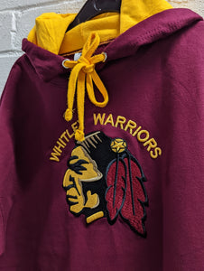 Whitley Warriors Ice Hockey Hoodie- Maroon/Gold