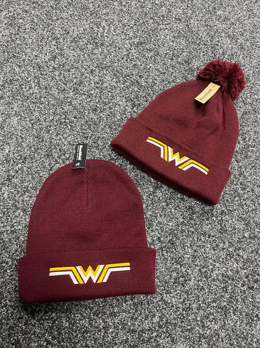 *NEW* 2025/26 Whitley Warriors 'W' Beanie & Bobble Hat