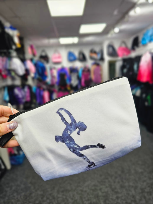 Figure Skating Canvas zipped Pouch