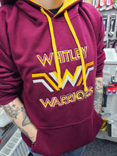 Load image into Gallery viewer, *NEW* Whitley Warriors Hoodie in Maroon and Gold