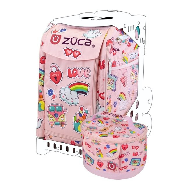Zuca Sports Bag Insert with Lunchbox  - Groovy Vibes