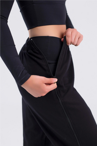 Intermezzo 5572 Black Unisex Zip Competition Pant