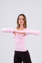 Load image into Gallery viewer, Intermezzo 6660 Cross Ice Skating Top in Baby Pink