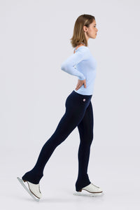 Intermezzo 6660 Cross Ice Skating Top in Pale Blue