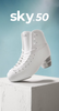 NEW Aura Figure Skates by True Sky 50- White