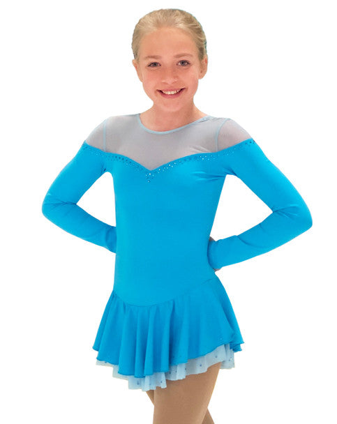DLS905 Chloe Noel Dress in Bright Blue