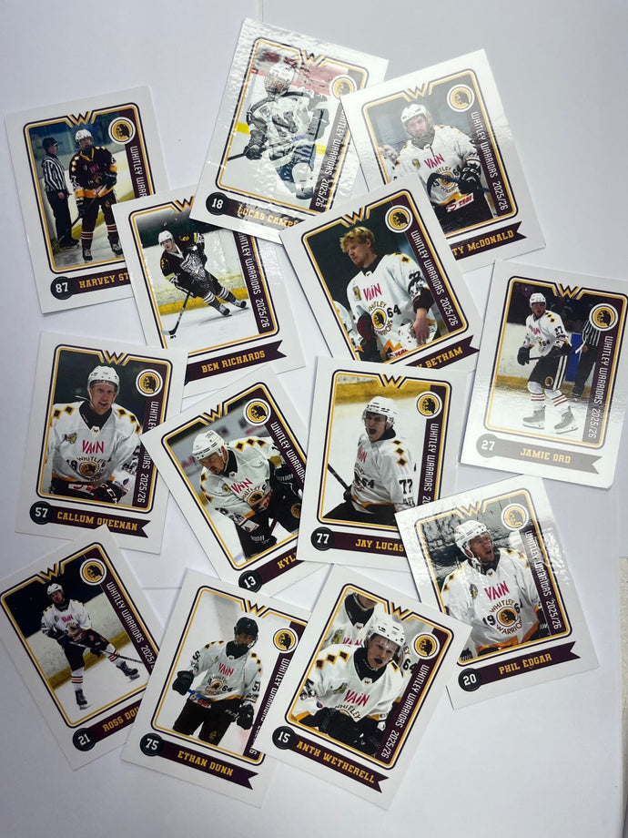 2025/26 Whitley Warriors Team Player Ice Hockey Cards