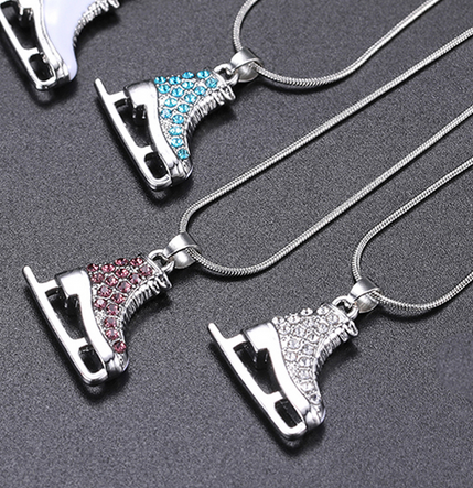 Ice Skate 3D Pendant Necklace