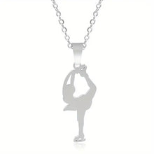Load image into Gallery viewer, Figure Skater Pendant Necklace