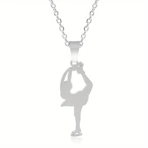 Figure Skater Pendant Necklace