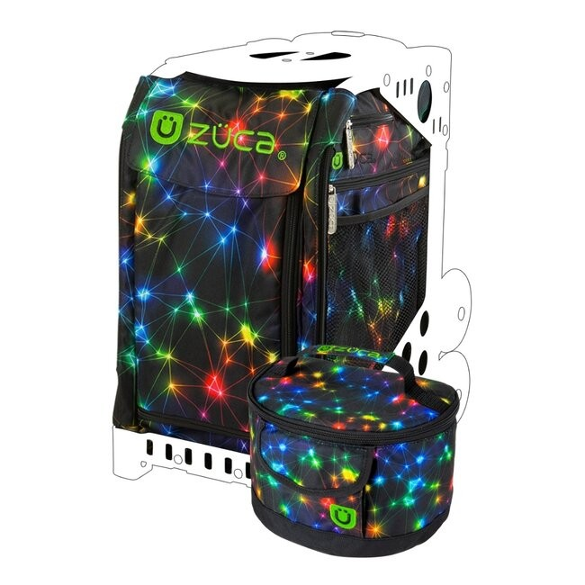 Zuca Sports Bag Insert with Lunchbox - Neon Spark