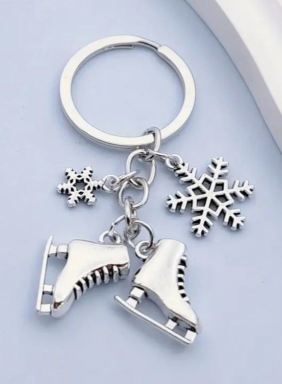 Figure Skate Keyring