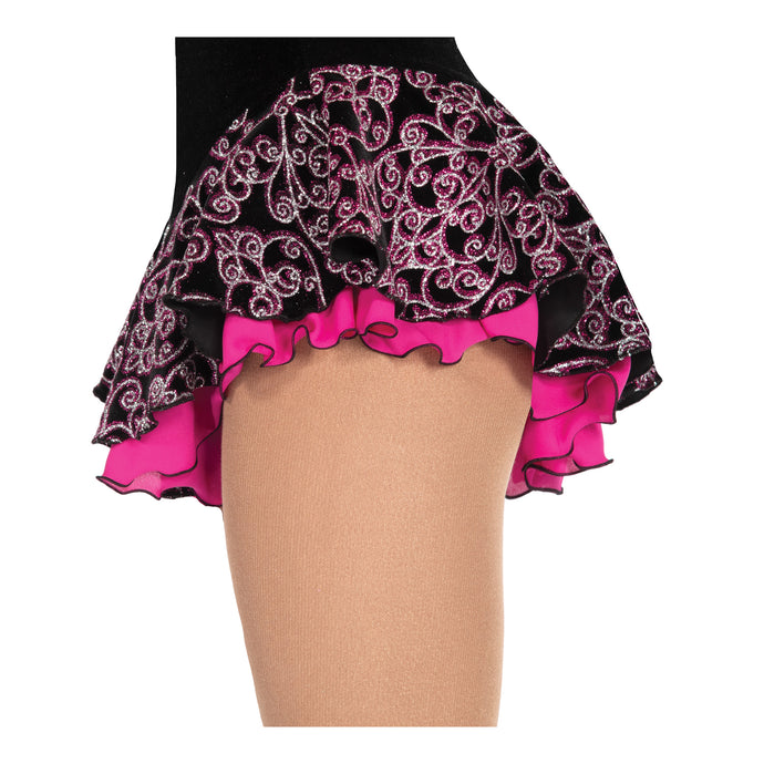 Jerry's 314 Frost Glam skirt Black & Pink