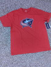 Load image into Gallery viewer, NHL Logo Crew T-Shirt : Columbus Blue Jackets