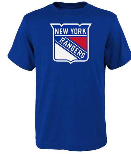 NHL Logo Crew Junior T Shirt New York Rangers