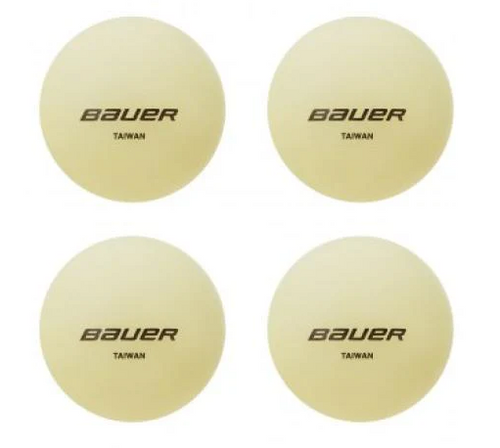 Bauer Glow in The Dark Hockey Ball-4 pack