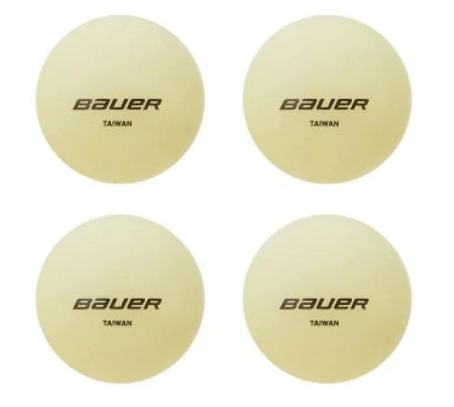 Bauer Glow in The Dark Hockey Ball-4 pack