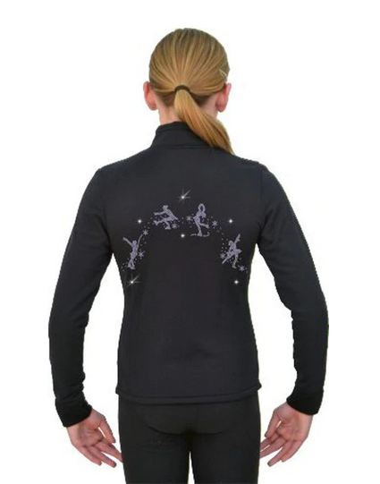 Black Chloe Noel Fitted Polartec® Fleece Jacket All About Skating