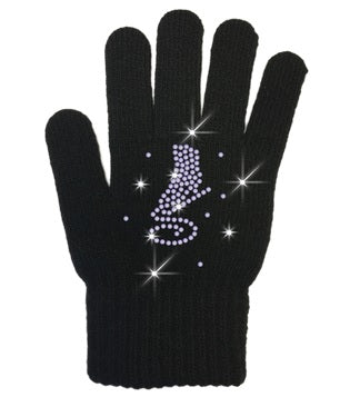 Chloe Noel Gloves with Crystal Design