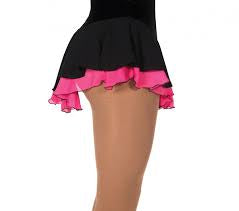 Jerry's 305 Crystal Black & Pink Double Georgette Skirt