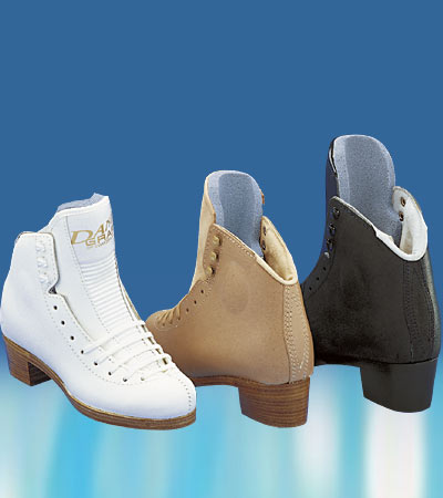Graf Dance Ice Skate  Boot Only Figure Skates - White and Beige
