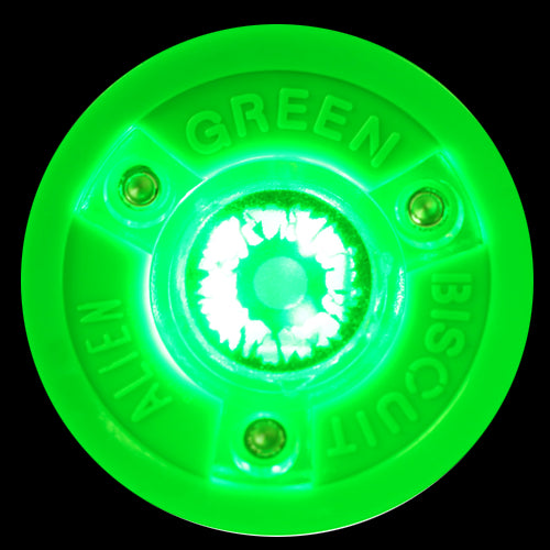 Green Biscuit Alien Stick Handling Puck