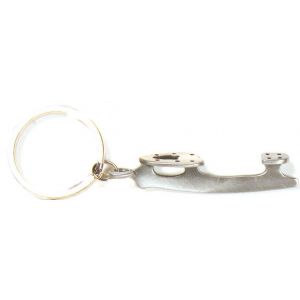 Jerry's Ice Skate Blade keyring Silver - Zipper Pull