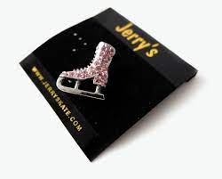 Jerry's 1292 Crystal Skate Brooch Pin