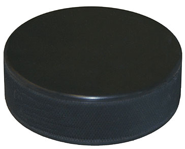 Black Ice Hockey Puck
