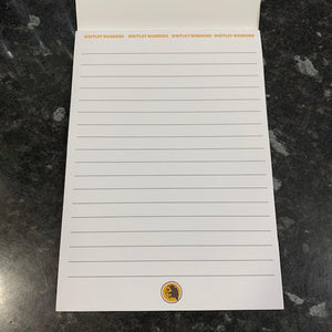 Whitley Warriors Lined Notebook Notepad