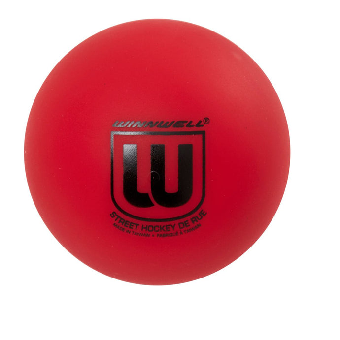 Winnwell Street Hockey Ball Hard Red